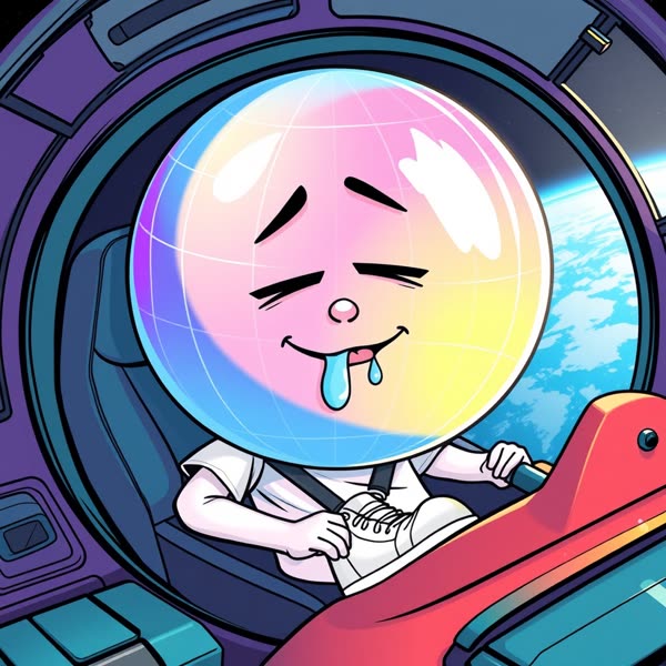 werldizen example, cute vibe: napping in a spaceship